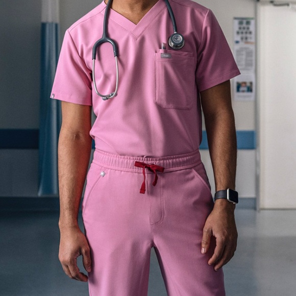 Figs Other - Figs scrub joggers XS and Figs scrub top S Chalk Pink